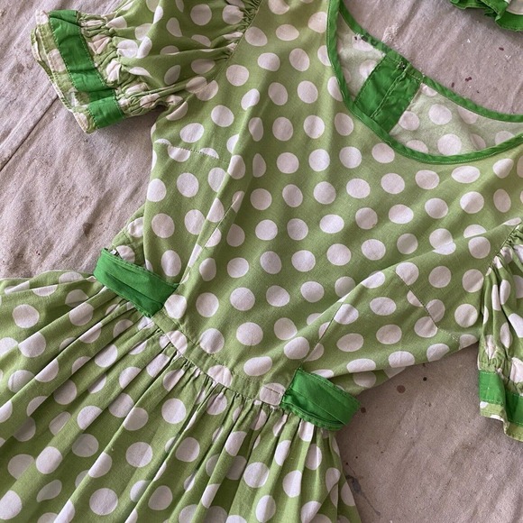 Antique Early 1900s Polka Dot Cotton Bathing Costume/ Playsuit w Cap & Bloomers - Picture 3 of 12